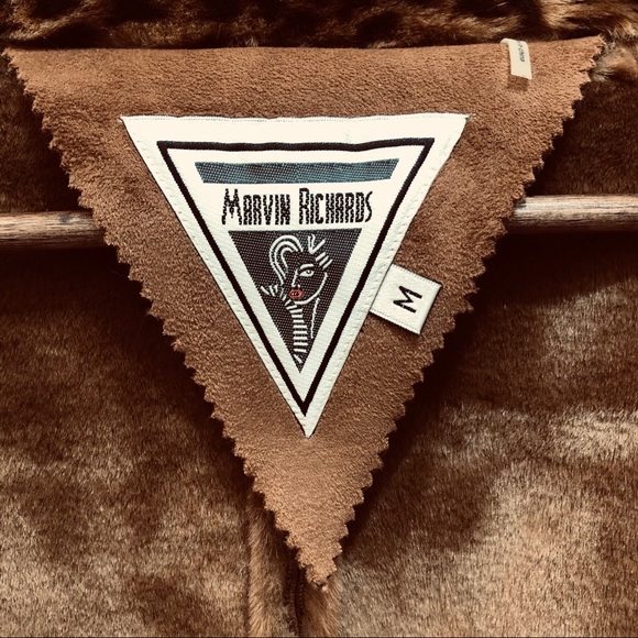 Marvin Richards Leopard Fur Suede Coat Jacket Med - Picture 5 of 16